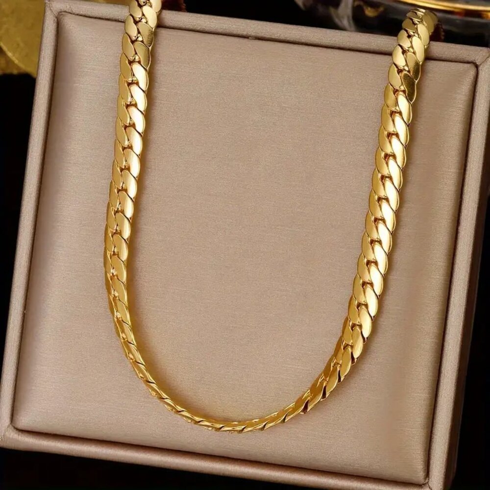 14K 5mm 20" Long Herringbone Chain Necklace